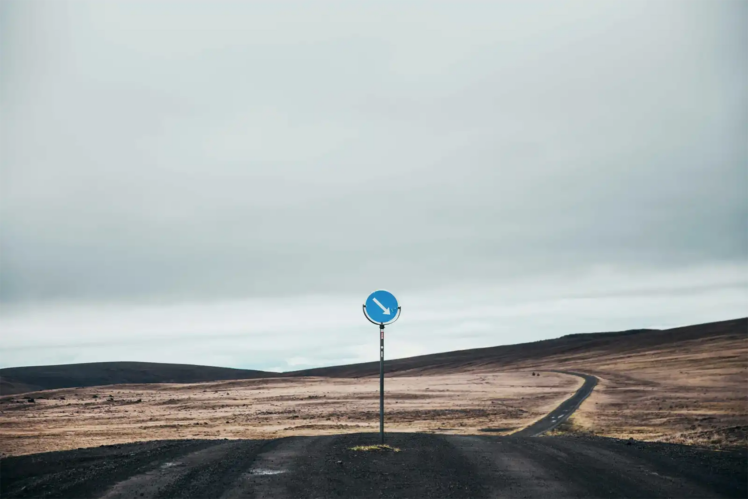 Iceland road sign