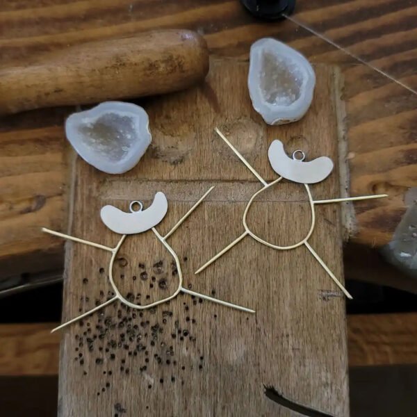 Boucles d'oreilles mini géodes – Image 3